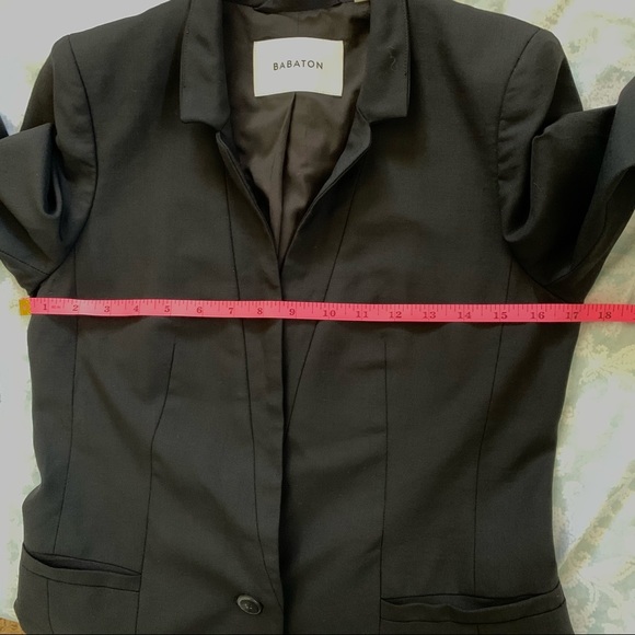 SOLD Babaton Aidan Wool Blazer Jacket in Black sz 6 - Picture 8 of 15